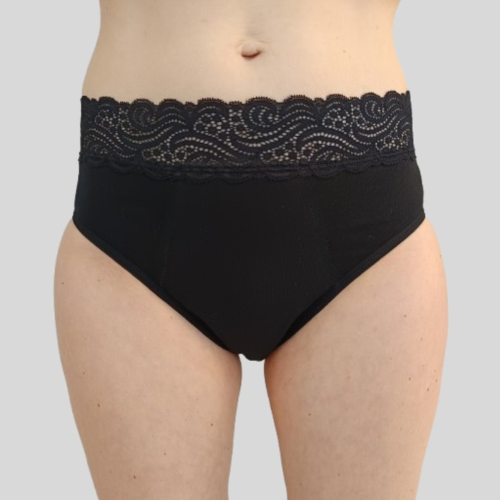 Culotte d'incontinence taille haute en dentelle Colette