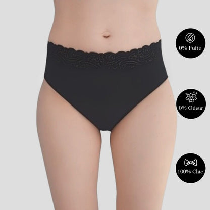 Culotte d'incontinence taille haute en dentelle Colette