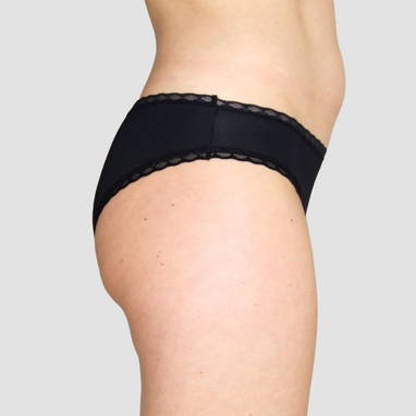 Culotte Matalan Noire Et Rose Avec Dentelle - Taille 10, Neuf Avec étiquettes, 100% Polyester