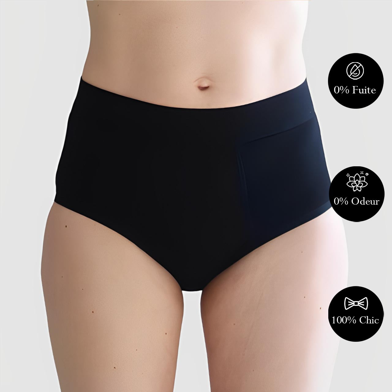 Culotte d'incontinence taille haute Zahara